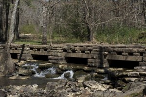 The CCC built this low-water bridge across Rock Creek in the late 30s. Boyle Park, Pulaski County, Little Rock, Arkansas